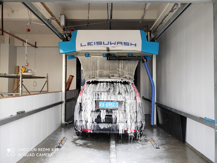 Leisuwash 360 mini was installed and put into use in ETCC24 shared car washing service in Hefei, Anhui Province