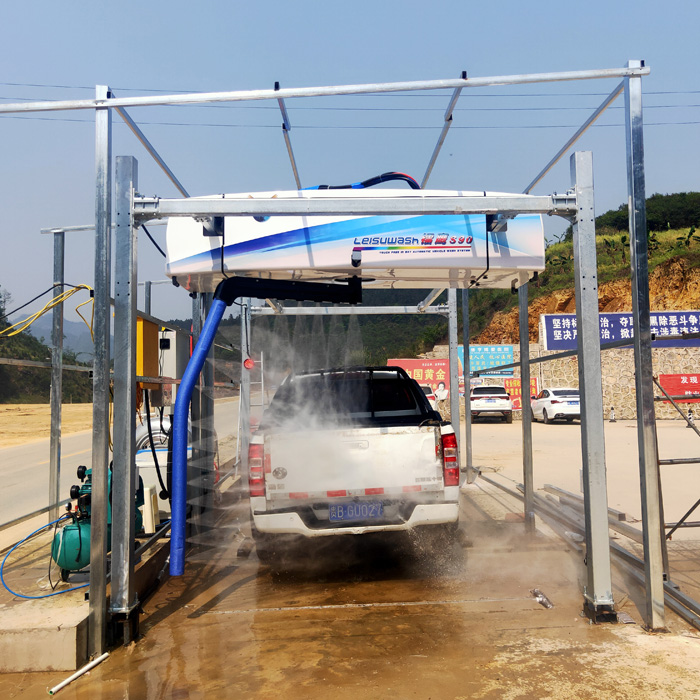 Leisuwash S90 car washing machine was put into use at Yangba Gas Station, Yangba Town, Ceheng County, Southwest Guizhou Province