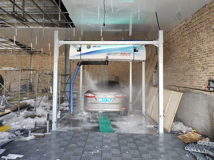 Leisuwash S90 car washing machine is installed and put into use at Saihua Gas Station in Xilinhot, Inner Mongolia