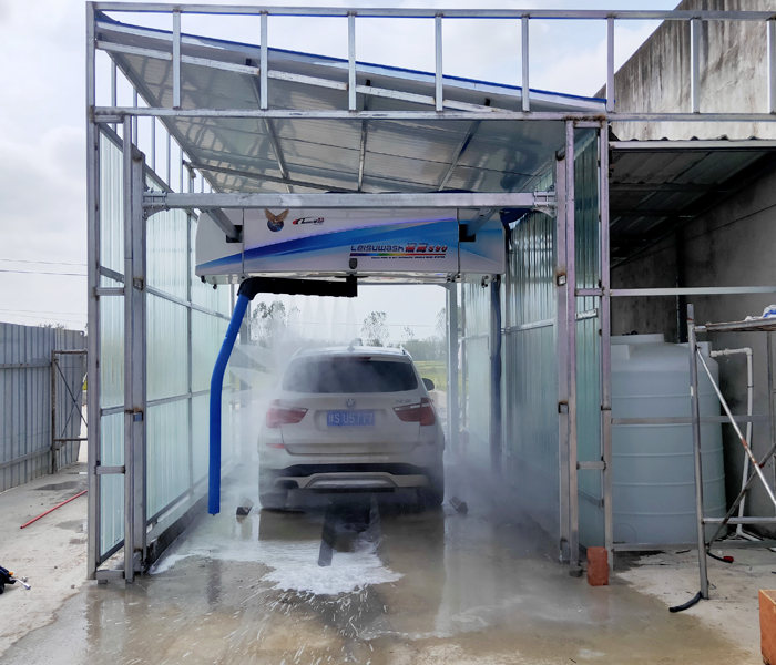 The S90 car washing machine was installed and delivered to the Chenyang gas station in Zhengyang County, Zhumadian City, Henan Province